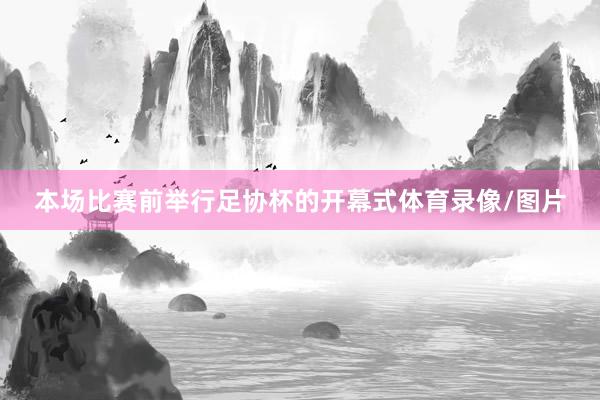 本场比赛前举行足协杯的开幕式体育录像/图片
