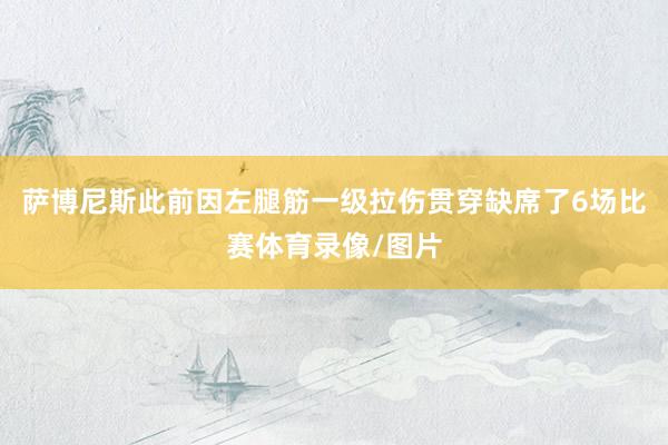 萨博尼斯此前因左腿筋一级拉伤贯穿缺席了6场比赛体育录像/图片