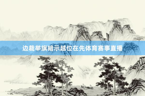 边裁举旗暗示越位在先体育赛事直播