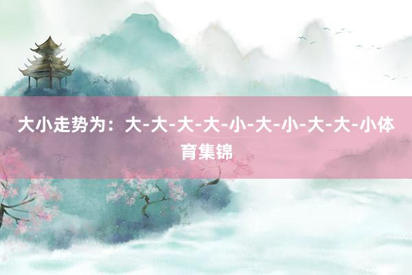 大小走势为：大-大-大-大-小-大-小-大-大-小体育集锦