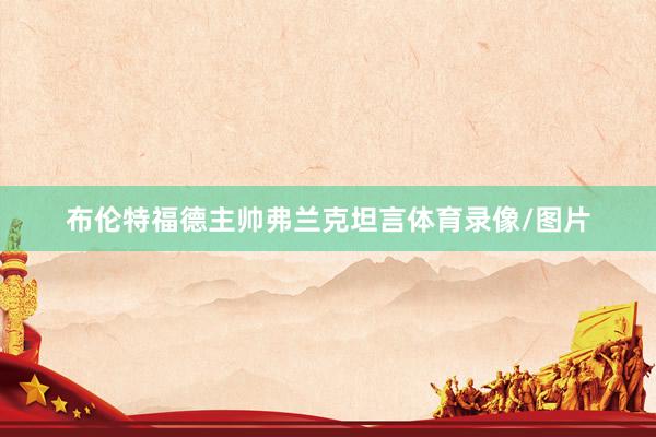 布伦特福德主帅弗兰克坦言体育录像/图片
