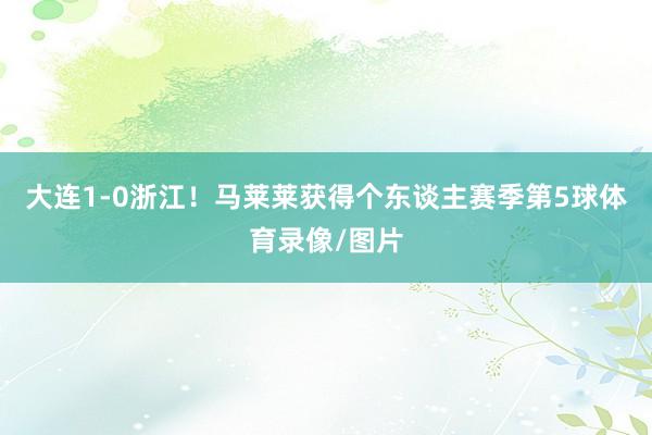大连1-0浙江!马莱莱获得个东谈主赛季第5球体育录像/图片