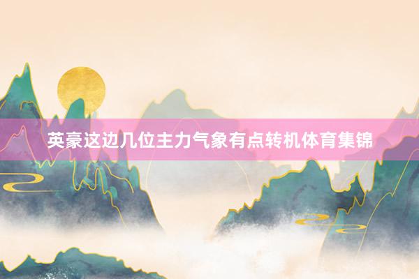 英豪这边几位主力气象有点转机体育集锦