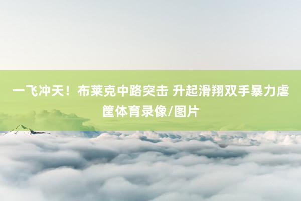一飞冲天！布莱克中路突击 升起滑翔双手暴力虐筐体育录像/图片