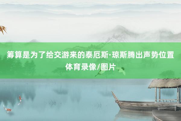 筹算是为了给交游来的泰厄斯·琼斯腾出声势位置体育录像/图片
