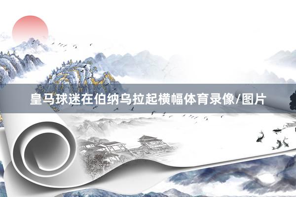 皇马球迷在伯纳乌拉起横幅体育录像/图片