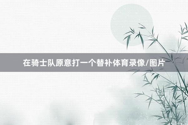 在骑士队原意打一个替补体育录像/图片
