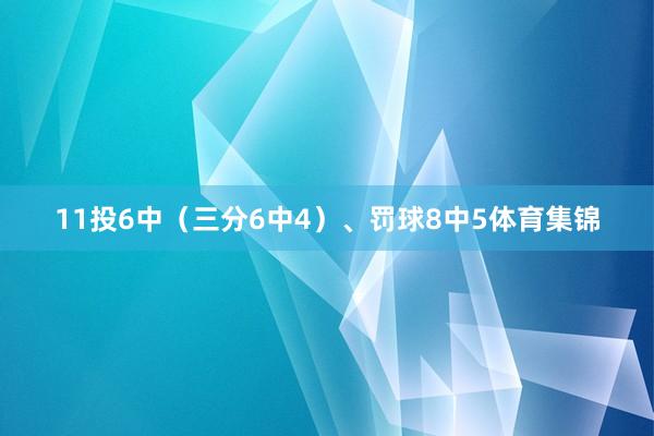 11投6中（三分6中4）、罚球8中5体育集锦