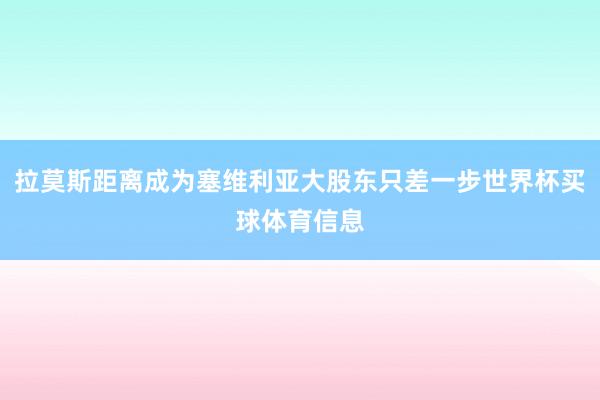 拉莫斯距离成为塞维利亚大股东只差一步世界杯买球体育信息