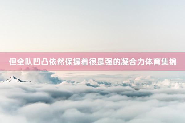 但全队凹凸依然保握着很是强的凝合力体育集锦